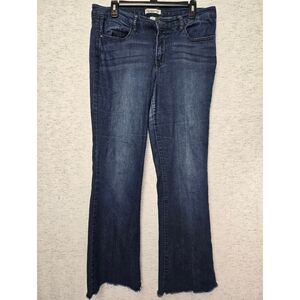 Vintage America Womens Dark Blue Flare Jeans Size 12/31
